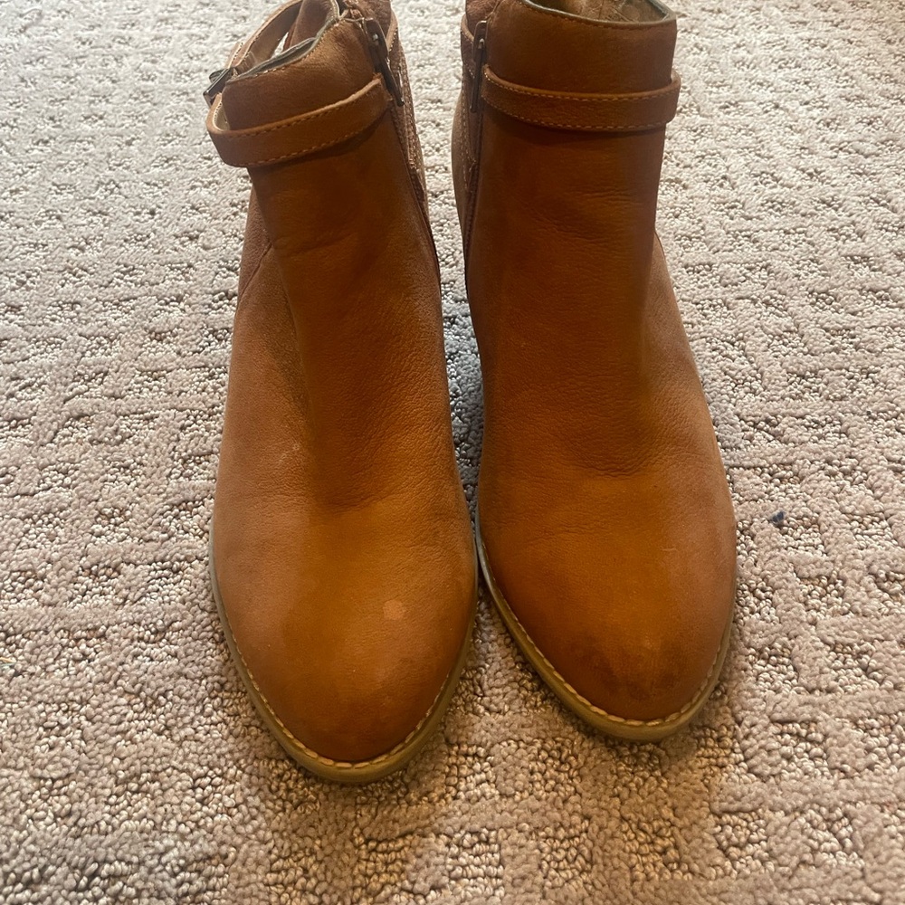 Brown Leather Ankle Boots
